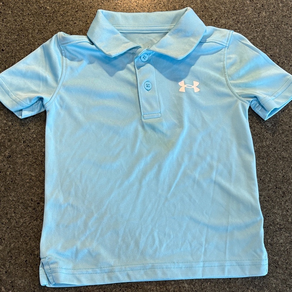 Under Armour Light Blue Kids Polo Shirt